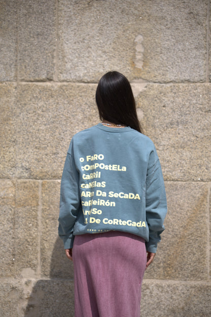 SUDADERA VERDE/BEIGE "VILAGARCÍA"