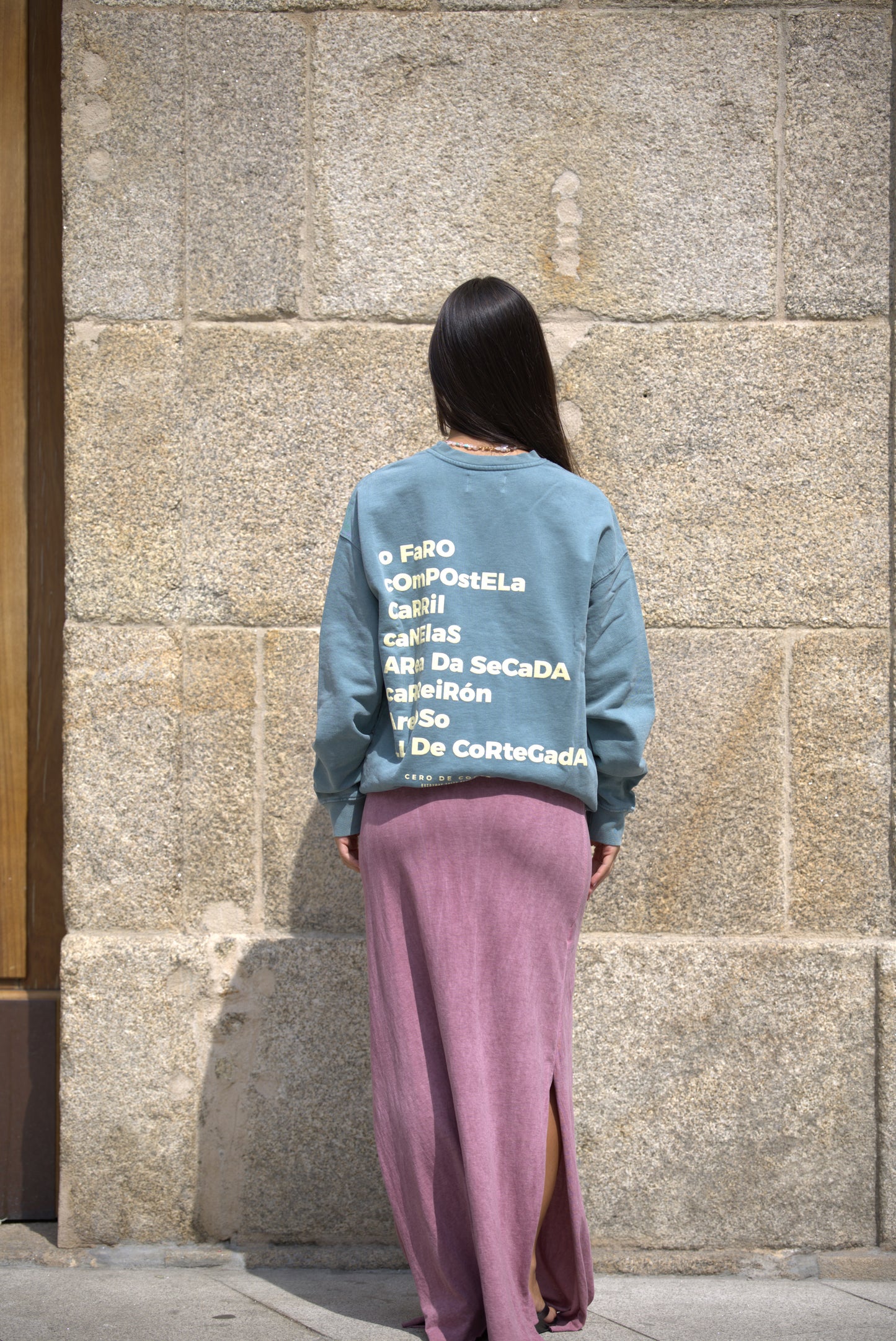 SUDADERA VERDE/BEIGE "VILAGARCÍA"