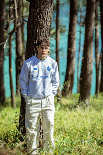 SUDADERA GRIS/AZUL "SOMOS DE PRIMERA"