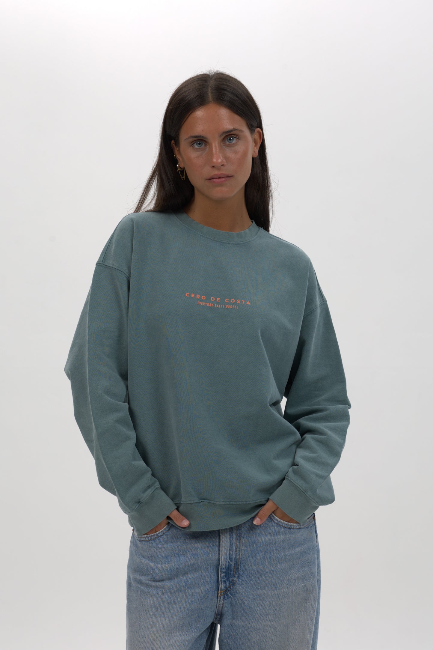 SUDADERA VERDE/ROSA "MORRAZO"