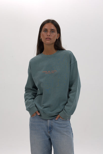SUDADERA VERDE/ROSA "MORRAZO"