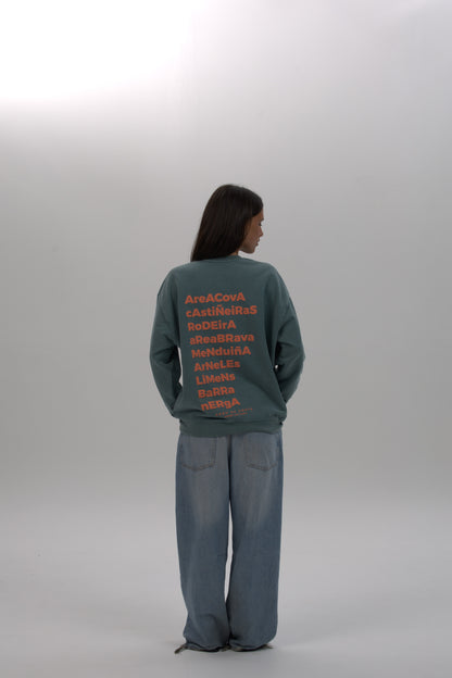SUDADERA VERDE/ROSA "MORRAZO"