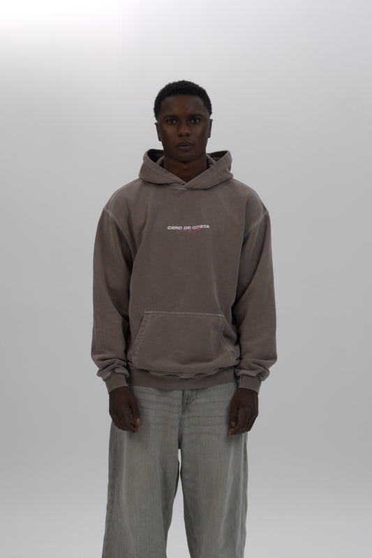 SUDADERA ANTRACITA/DESGASTADO “PLAYAS SURF” CON CAPUCHA