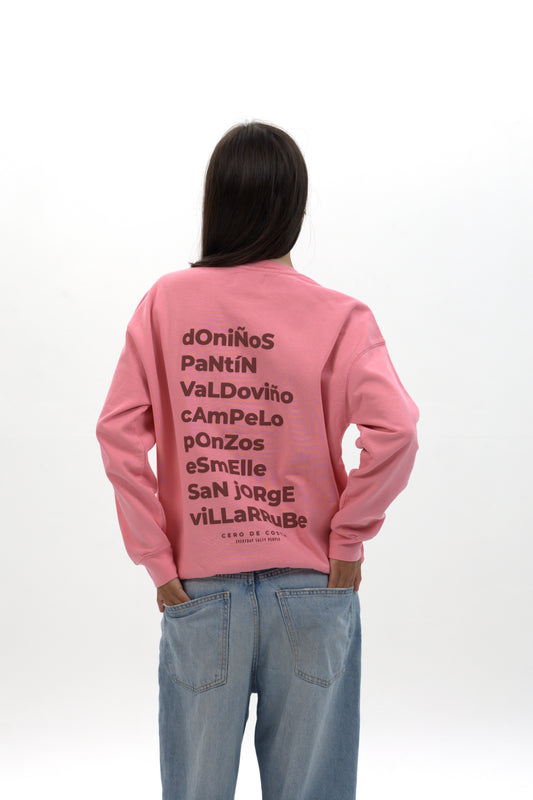 SUDADERA ROSA/GRANATE "FERROL"
