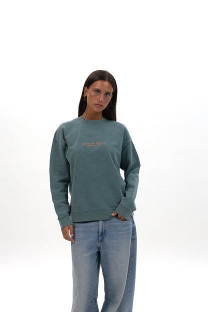 SUDADERA VERDE/ROSA "PLAYAS RAZO"
