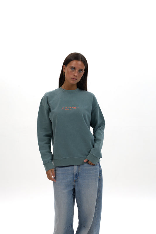 SUDADERA VERDE/ROSA "PLAYAS RAZO"