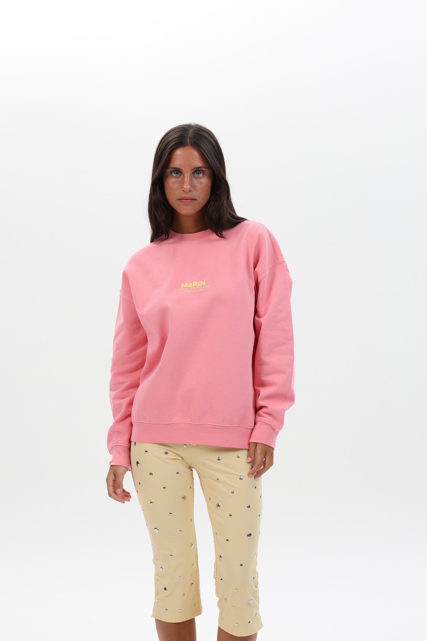 SUDADERA ROSA/BEIGE "MARÍN"