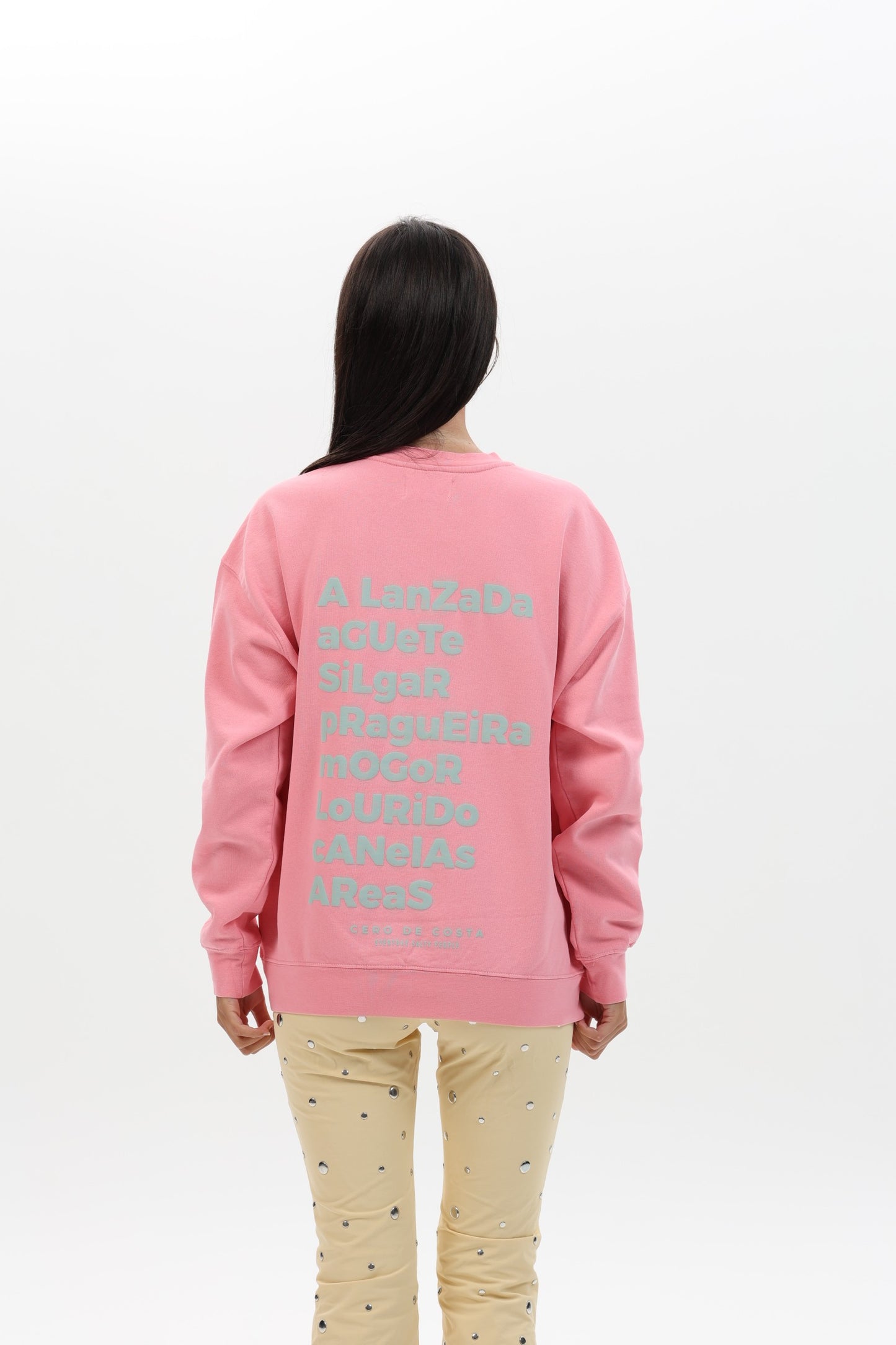 SUDADERA ROSA/CELESTE "PONTEVEDRA"