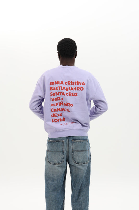 SUDADERA LILA/GRANATE "OLEIROS"