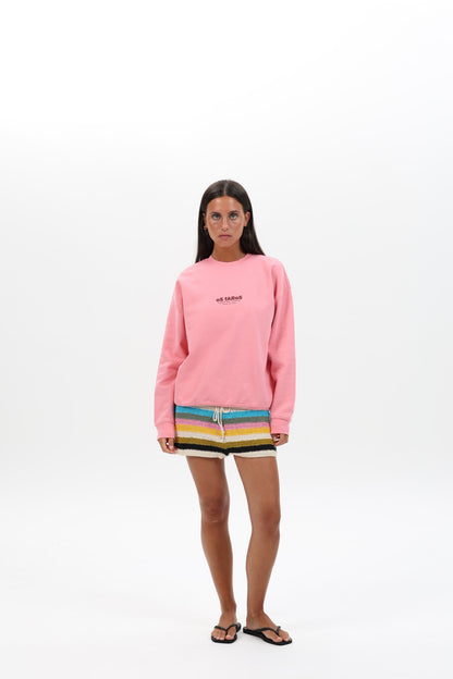 SUDADERA ROSA/GRANATE "OS FAROS"