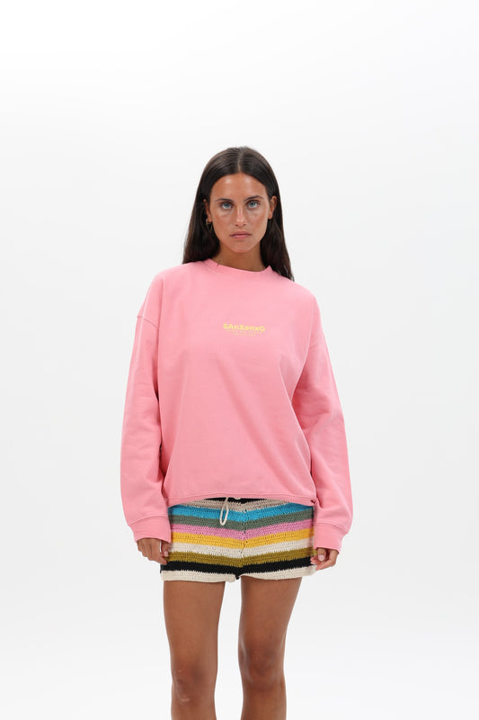 SUDADERA ROSA/BEIGE "SANXENXO"