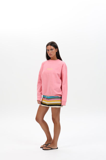 SUDADERA ROSA/BEIGE "SANXENXO"