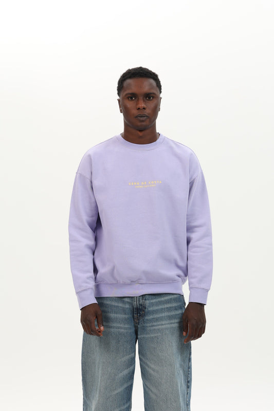 SUDADERA LILA/BEIGE "PLAYAS SURF"