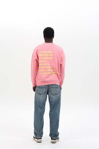 SUDADERA ROSA/BEIGE "O GROVE"