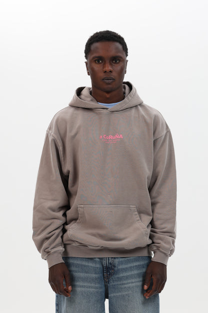 SUDADERA TOPO/ROSA “A CORUÑA” CON CAPUCHA