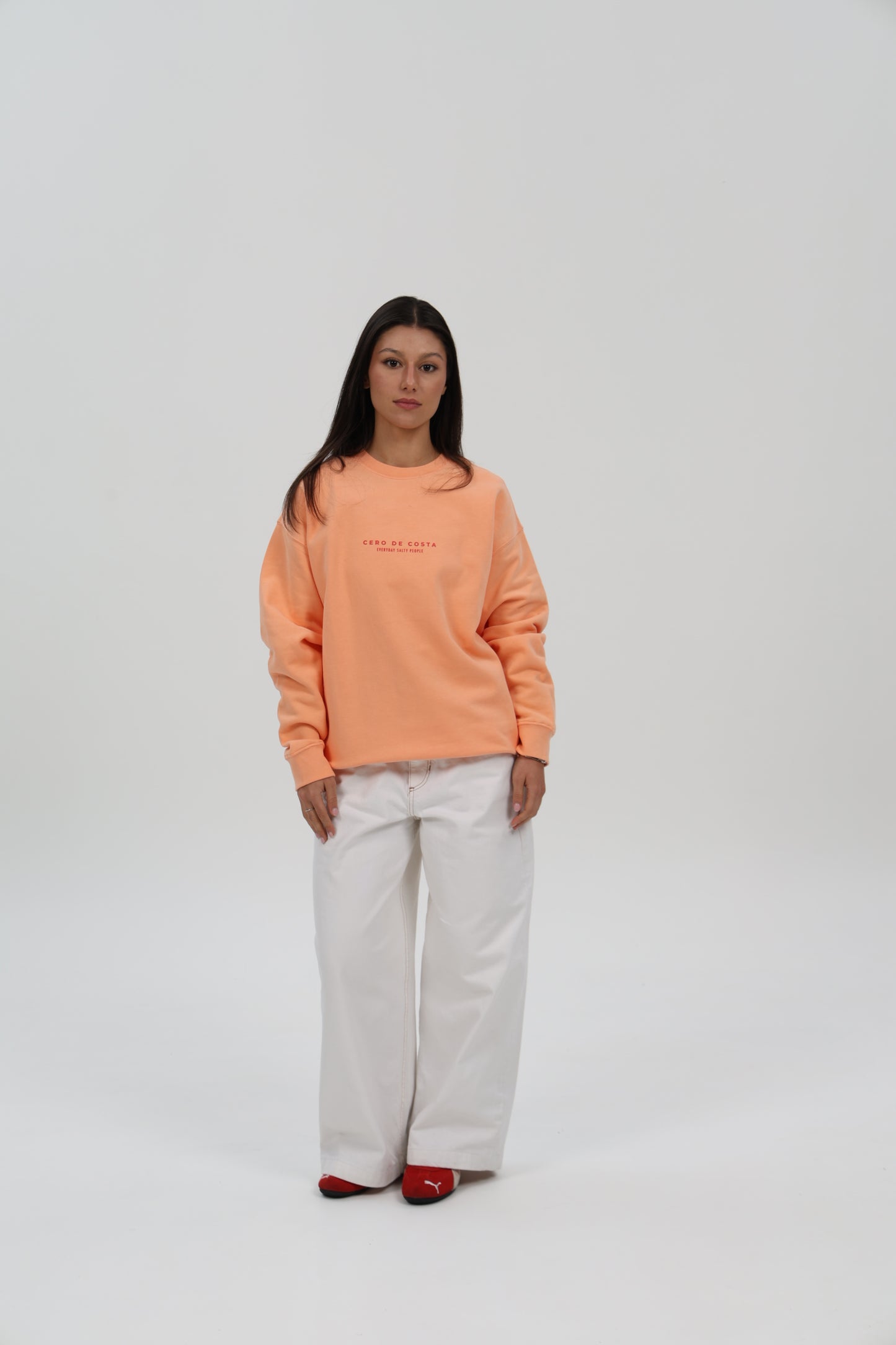 SUDADERA MELOCOTÓN/ROJO "PONTEDEUME"