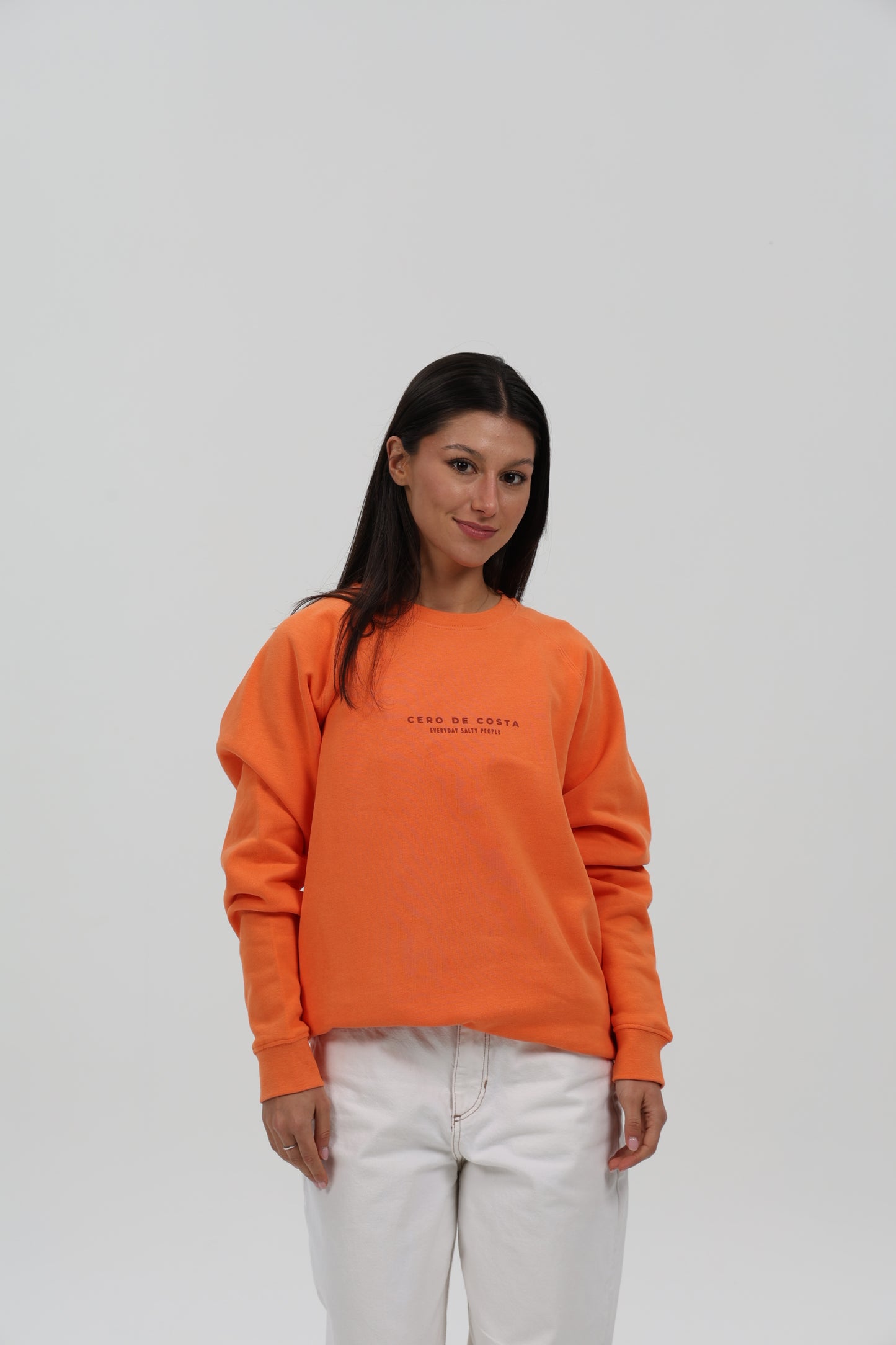 SUDADERA CORAL/ROJO "FOTO SURFERS"