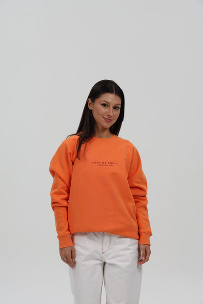 SUDADERA CORAL/ROJO "FOTO SURFERS"