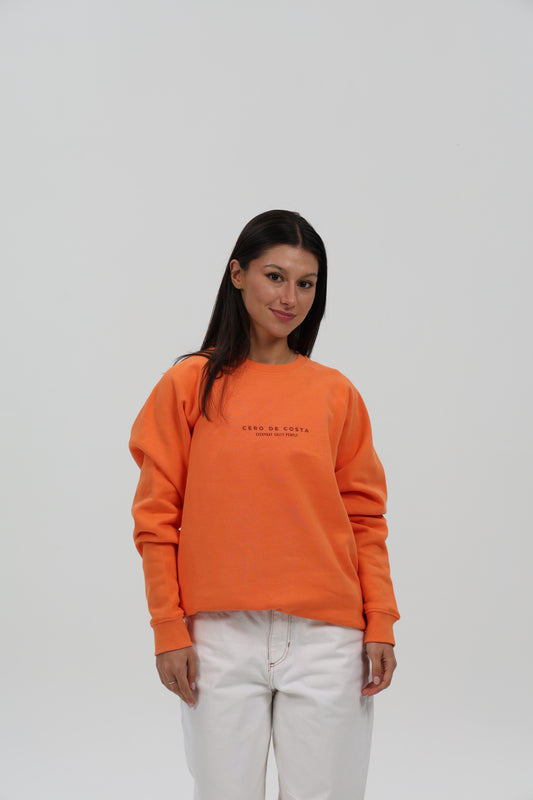 SUDADERA CORAL/ROJO "FOTO SURFERS"
