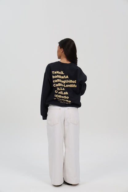 SUDADERA ANTRACITA-O/BEIGE "BARBANZA"