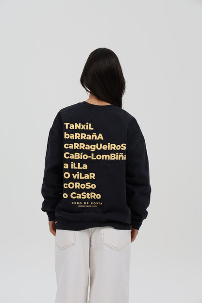 SUDADERA ANTRACITA-O/BEIGE "BARBANZA"