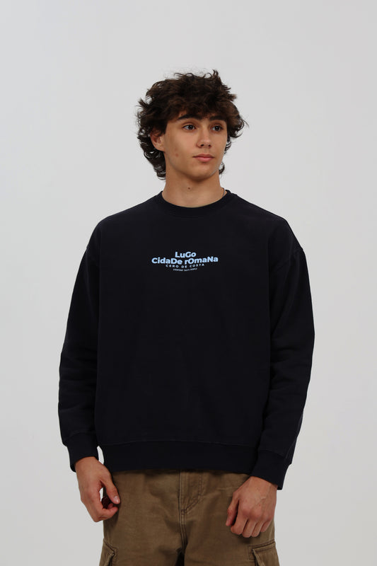 SUDADERA ANTRACITA-O/CELESTE "LUGO CIDADE ROMANA"