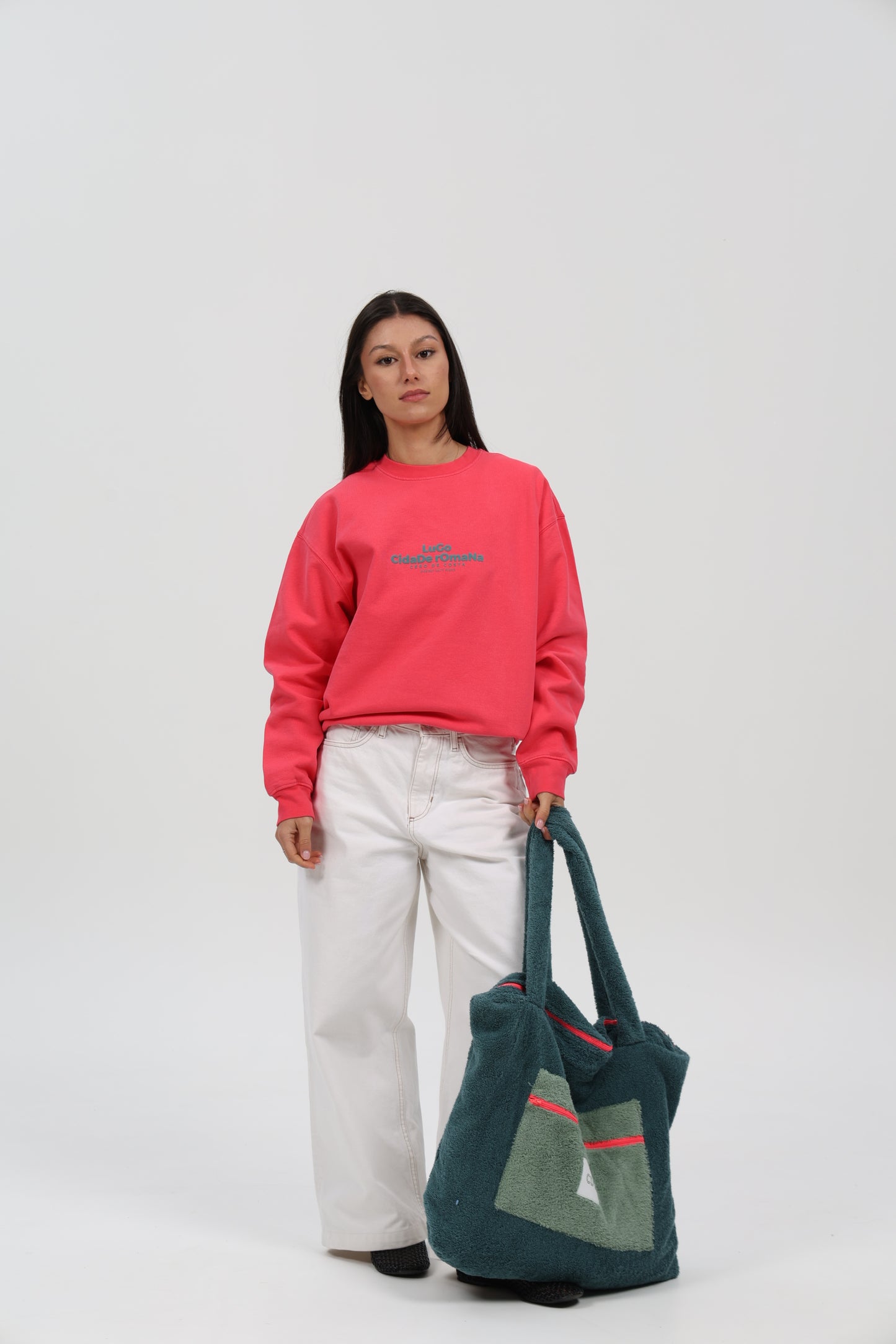 SUDADERA FRESA/AZUL "LUGO CIDADE ROMANA"