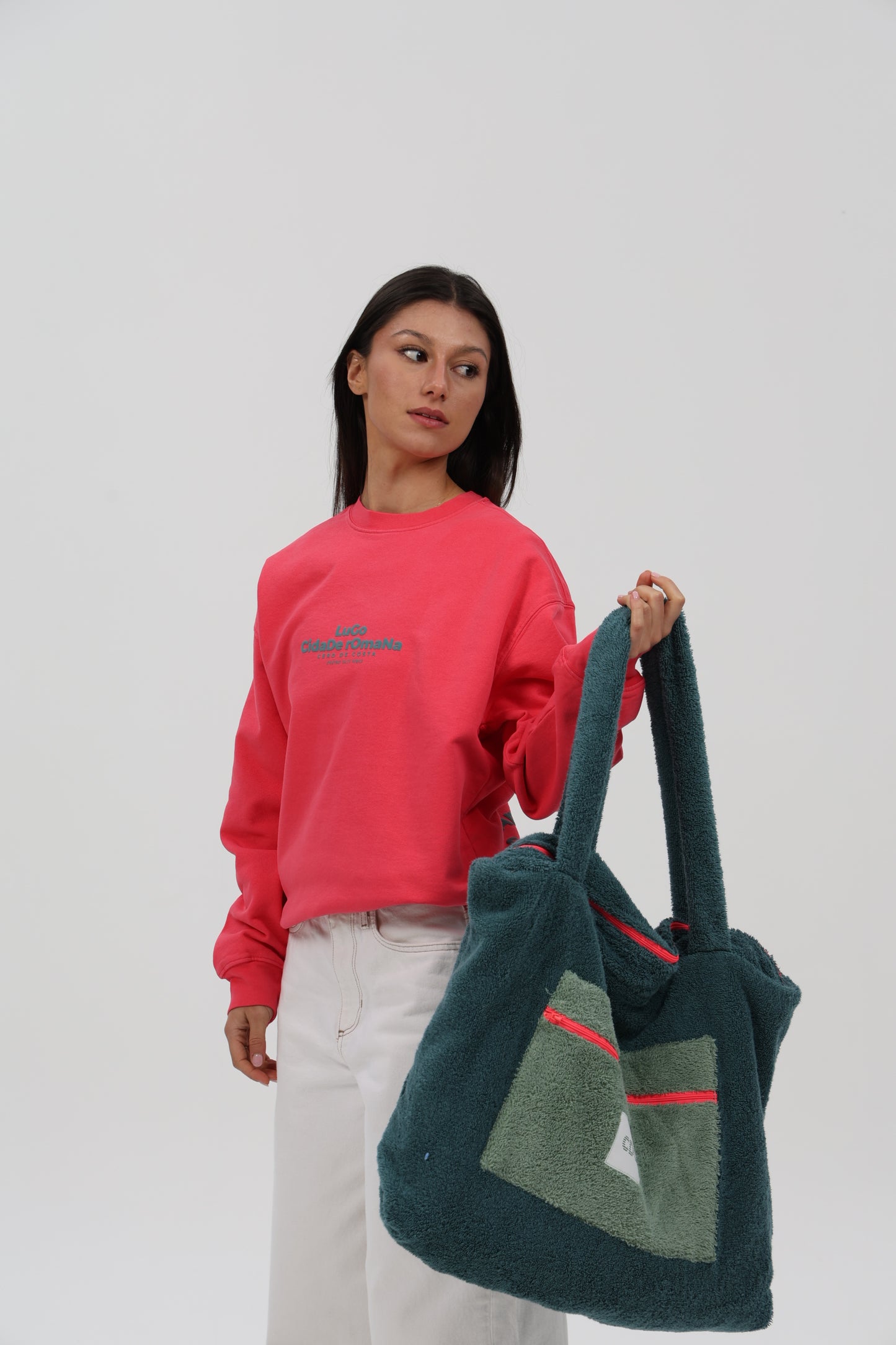 SUDADERA FRESA/AZUL "LUGO CIDADE ROMANA"