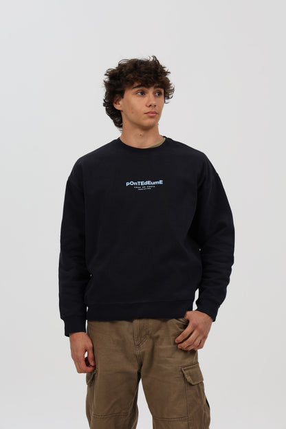 SUDADERA ANTRACITA-O/CELESTE "PONTEDEUME"