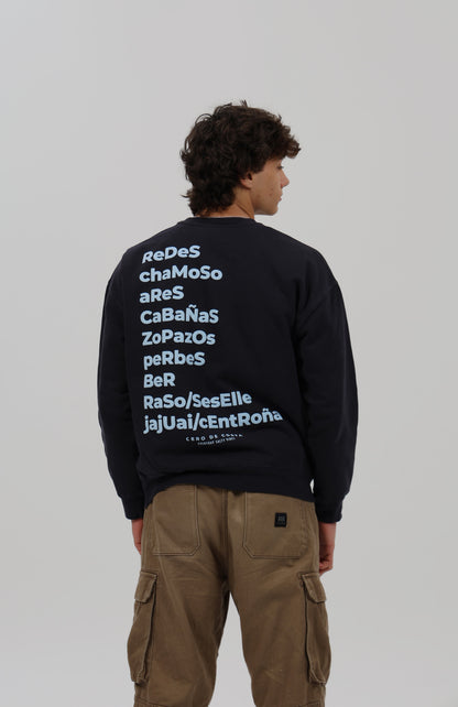 SUDADERA ANTRACITA-O/CELESTE "PONTEDEUME"