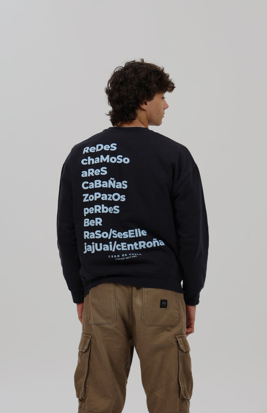 SUDADERA ANTRACITA-O/CELESTE "PONTEDEUME"