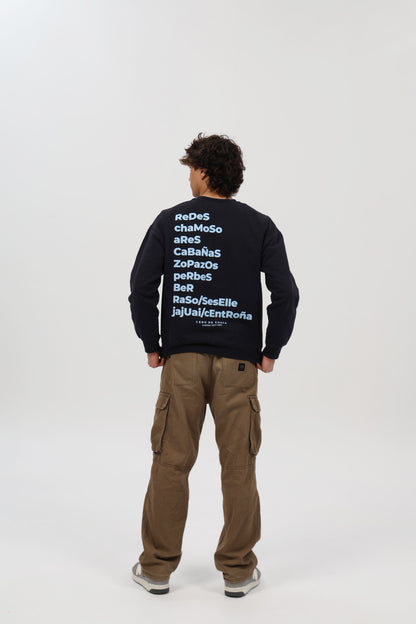 SUDADERA ANTRACITA-O/CELESTE "PONTEDEUME"