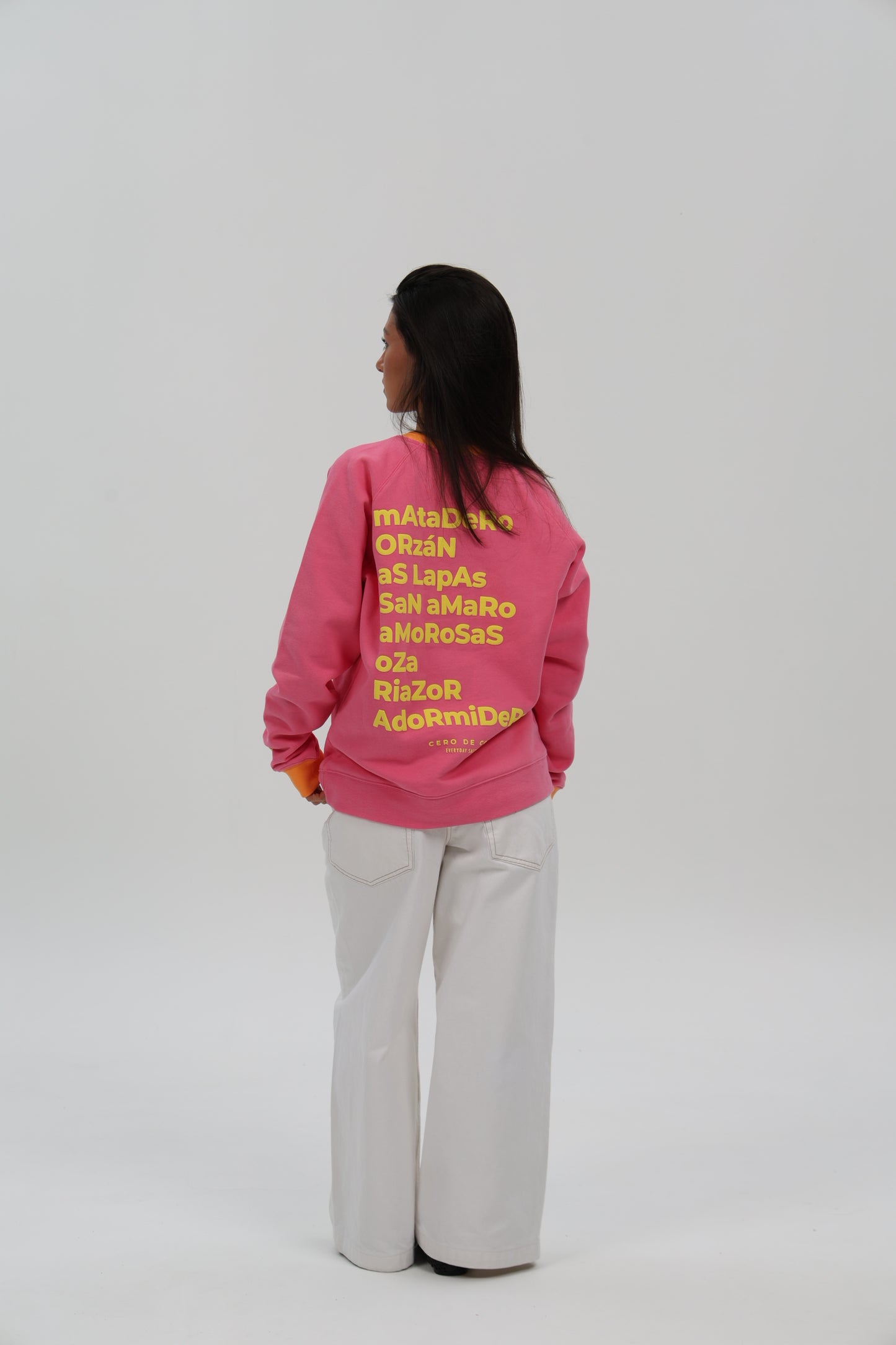 SUDADERA FUCSIA-RIPN/AMARILLO "A CORUÑA"