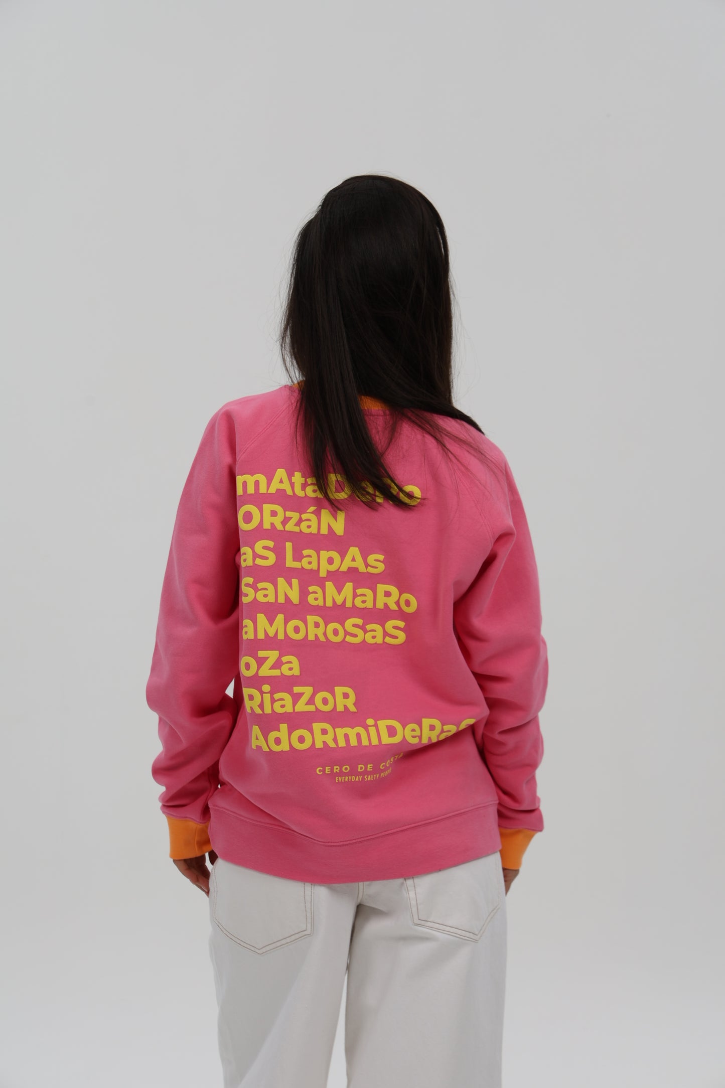 SUDADERA FUCSIA-RIPN/AMARILLO "A CORUÑA"