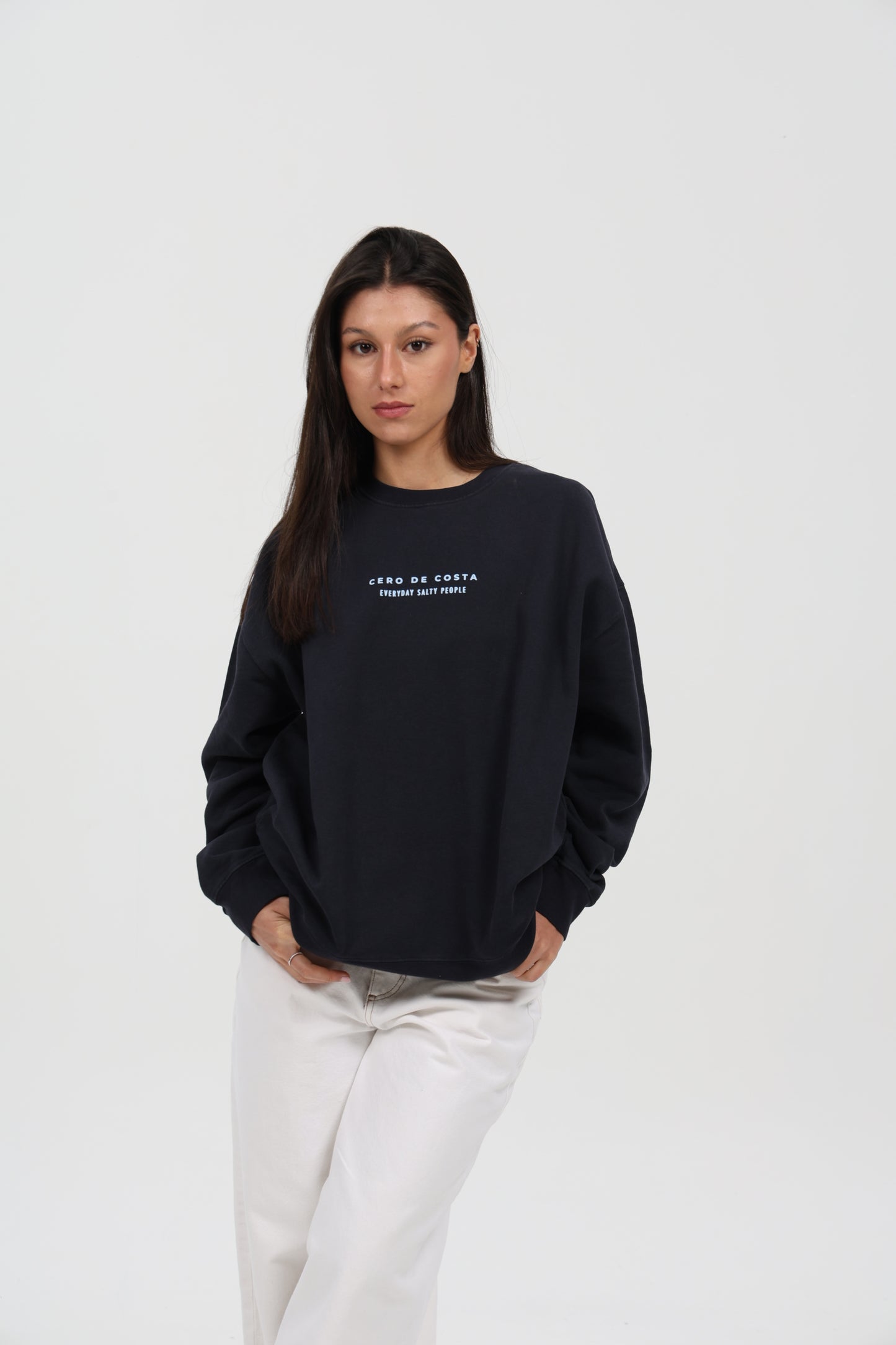 SUDADERA ANTRACITA-O/CELESTE "PLAYAS RAZO"