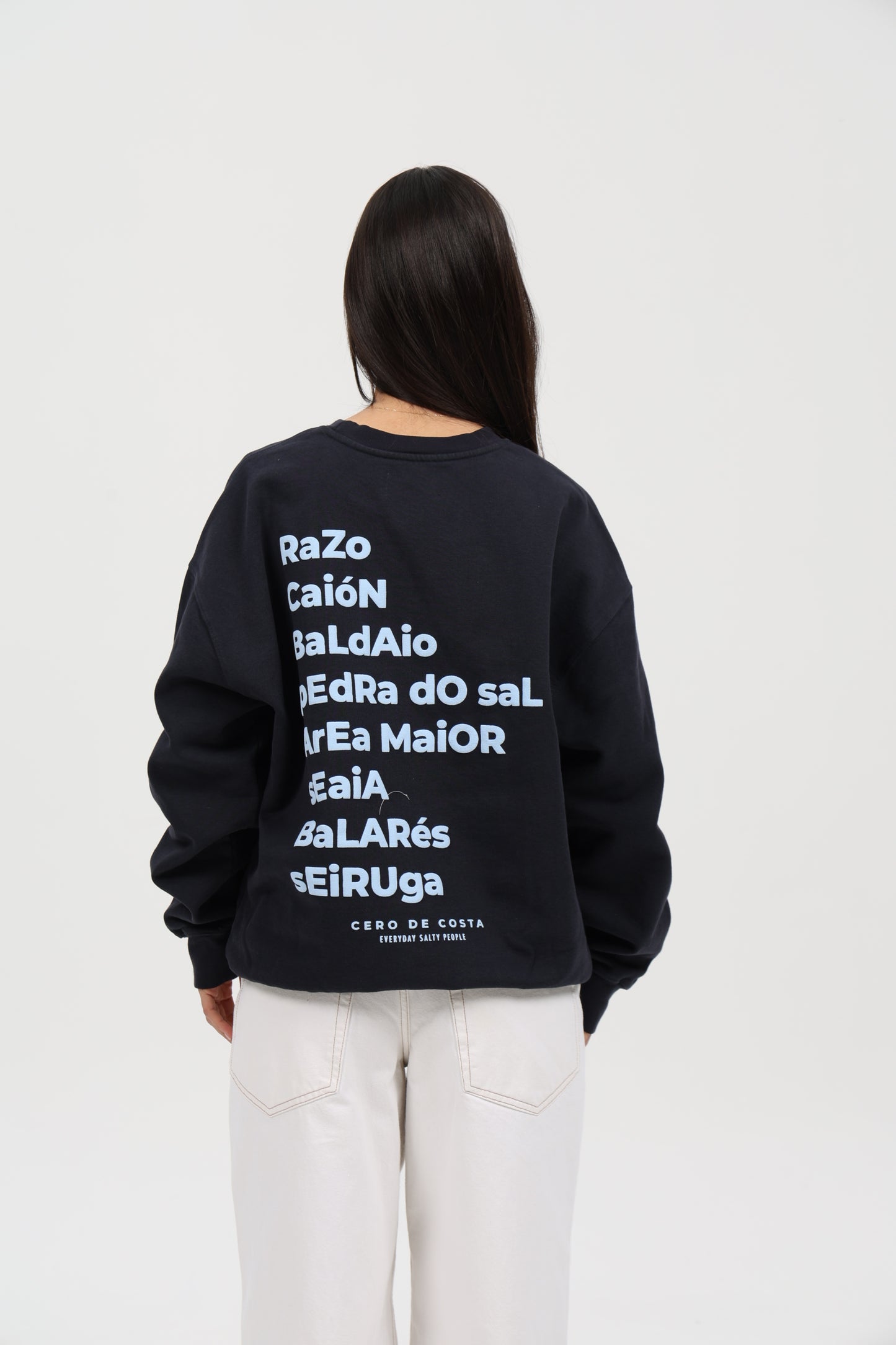 SUDADERA ANTRACITA-O/CELESTE "PLAYAS RAZO"