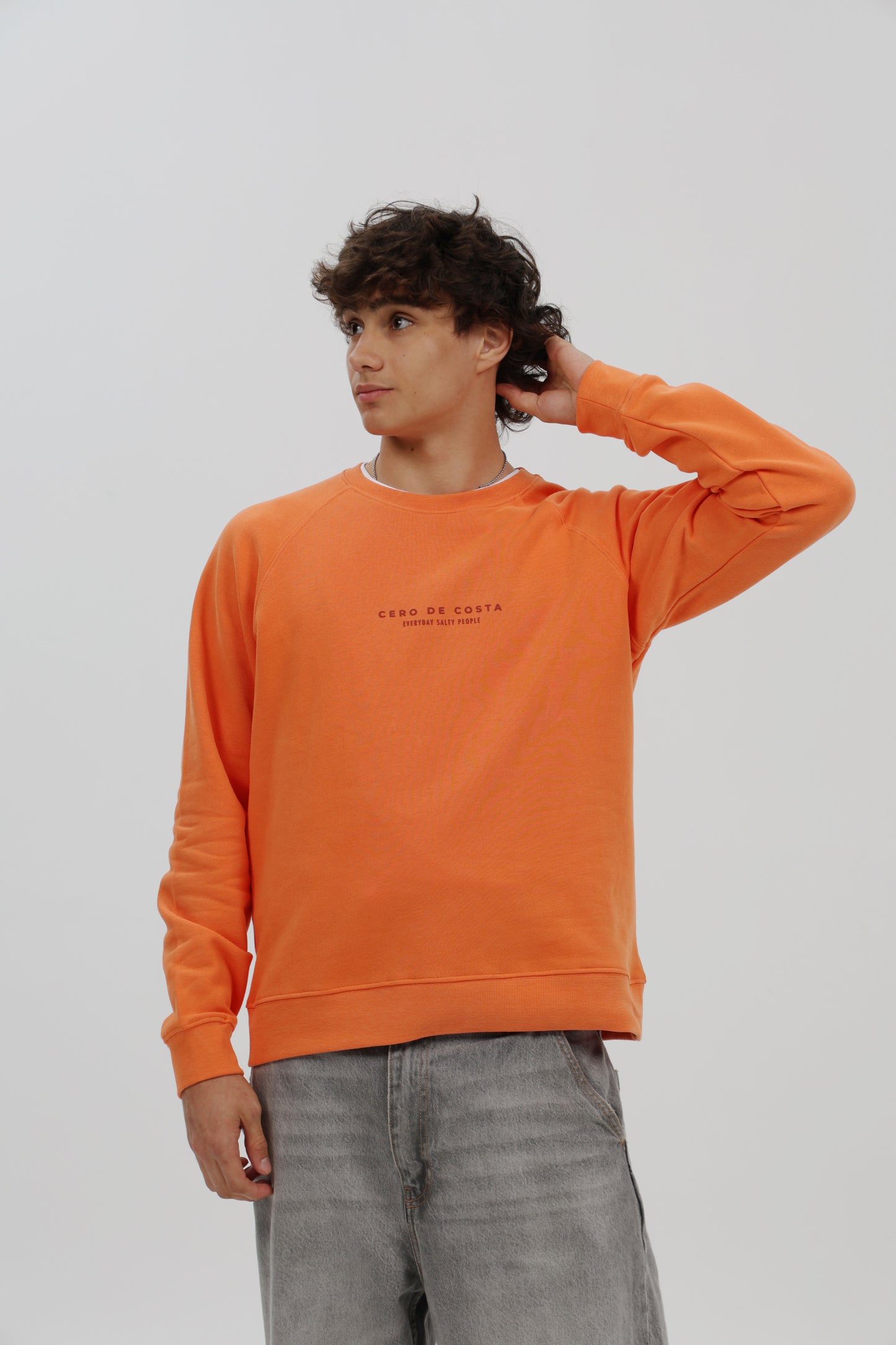 SUDADERA CORAL/ROJO "FOTO SURFERS"