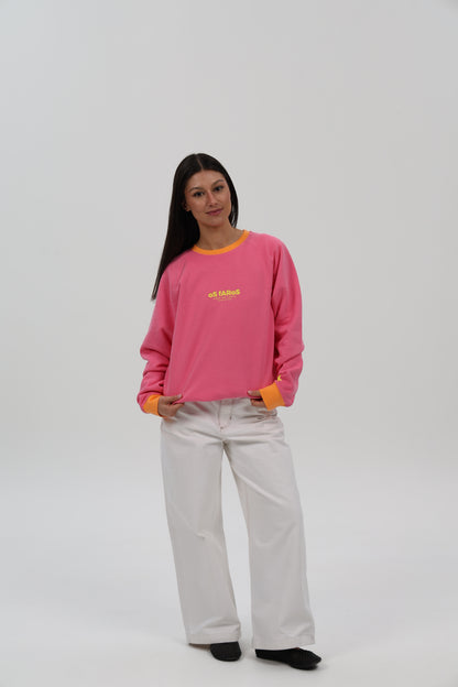 SUDADERA FUCSIA-RIPN/AMARILLO "OS FAROS"