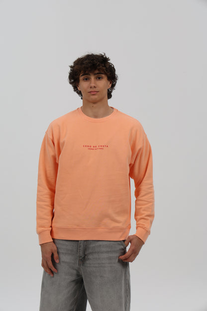SUDADERA MELOCOTÓN/ROJO "PLAYAS RAZO"