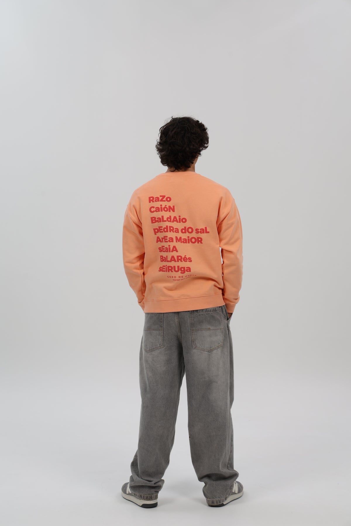 SUDADERA MELOCOTÓN/ROJO "PLAYAS RAZO"