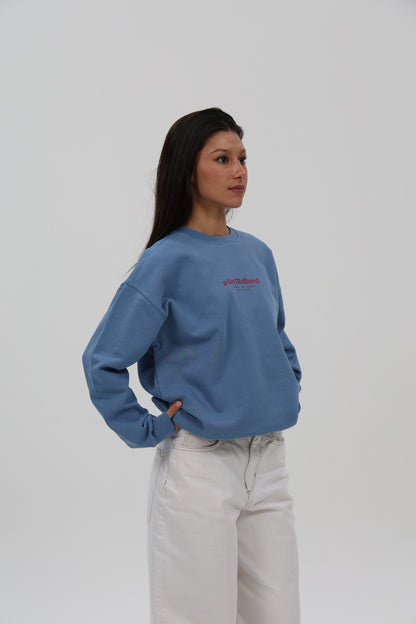 SUDADERA AZUL-D/GRANATE "PONTEDEUME"