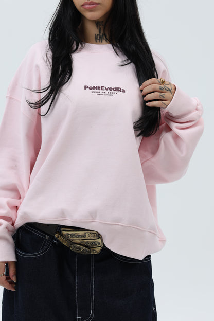 SUDADERA ROSA/BERENJENA "PONTEVEDRA CIUDAD" CORTA