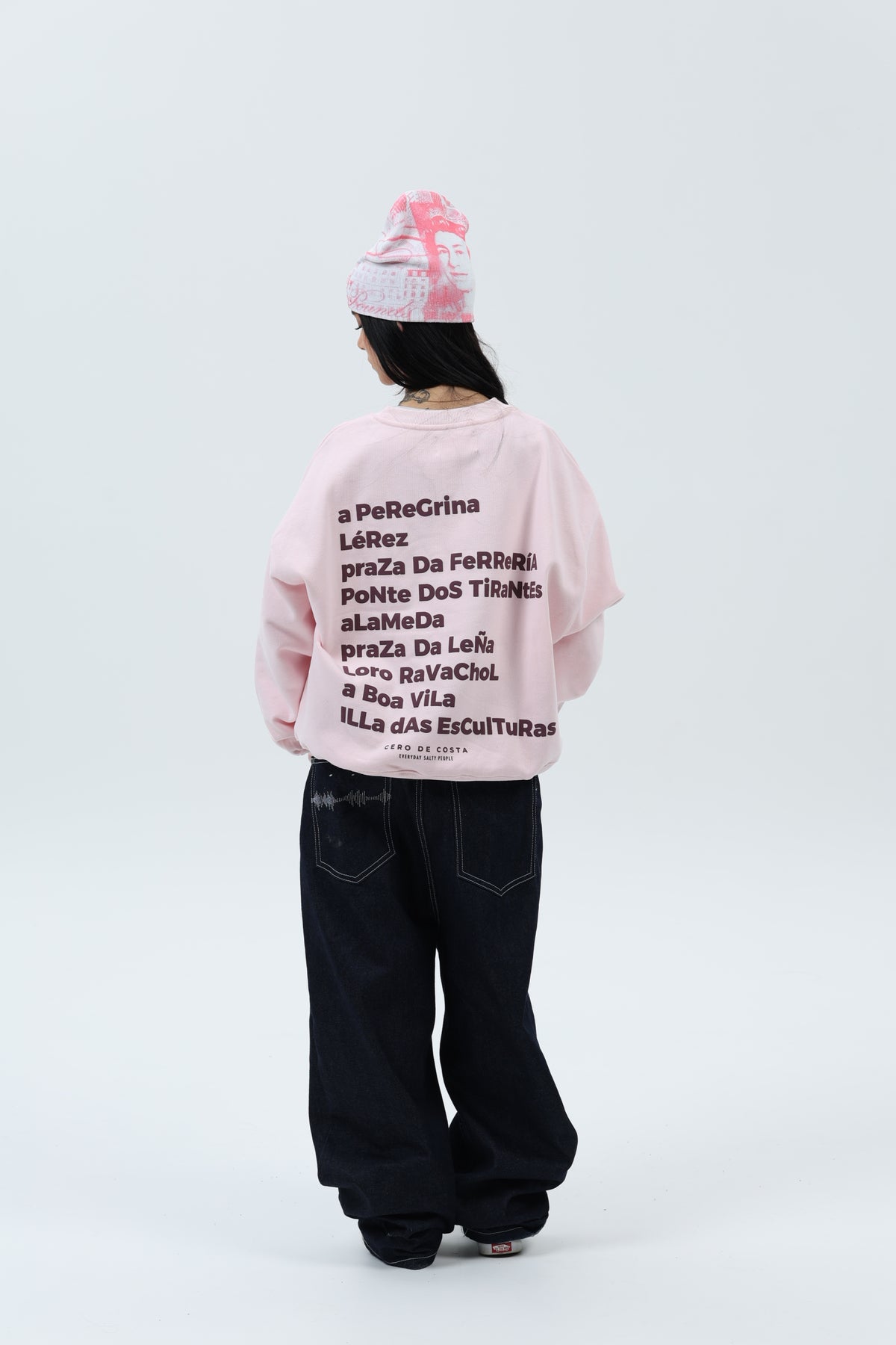 SUDADERA ROSA/BERENJENA "PONTEVEDRA CIUDAD" CORTA