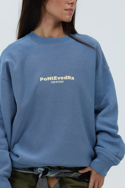 SWEATSHIRT AZUL/BEGE "PONTEVEDRA"