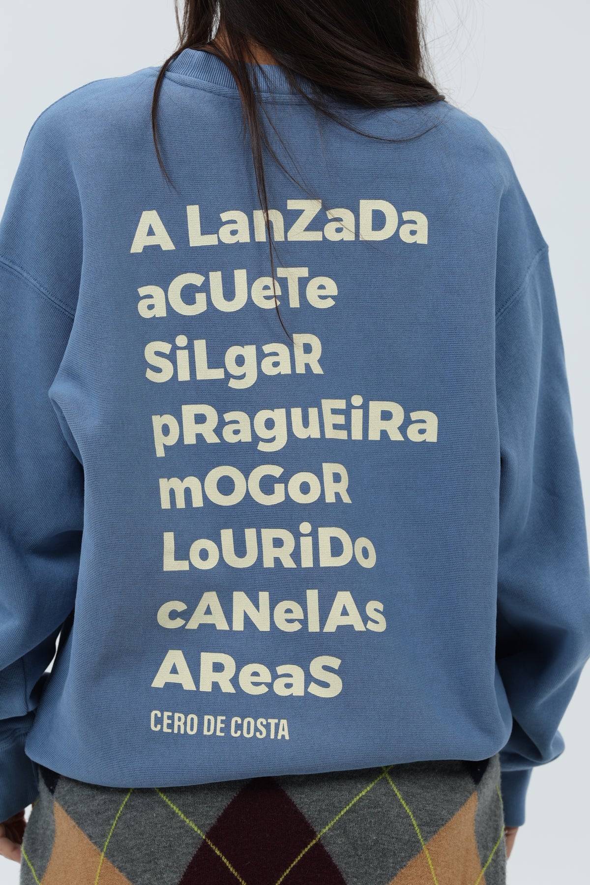 SWEATSHIRT AZUL/BEGE "PONTEVEDRA"