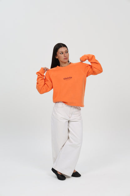 SUDADERA CORAL/ROJO "OLEIROS"
