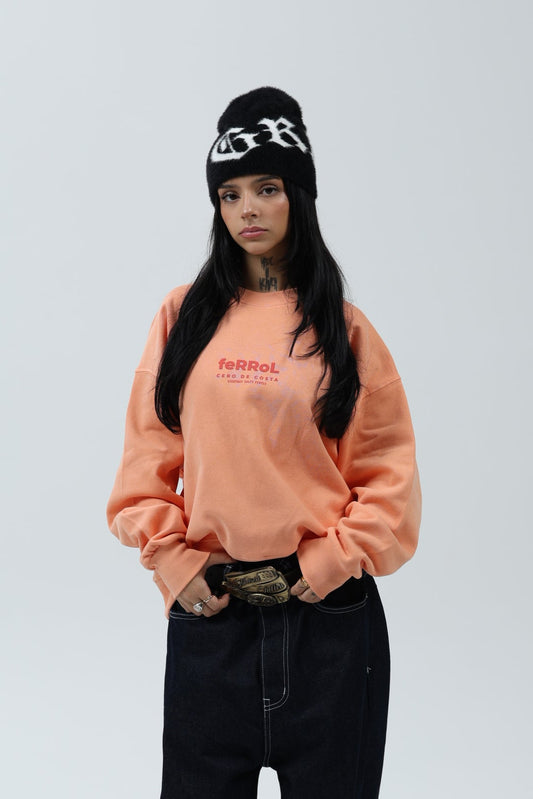 SUDADERA CORAL/ROJO"FERROL" CORTA