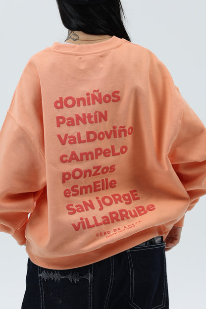 SUDADERA CORAL/ROJO"FERROL" CORTA
