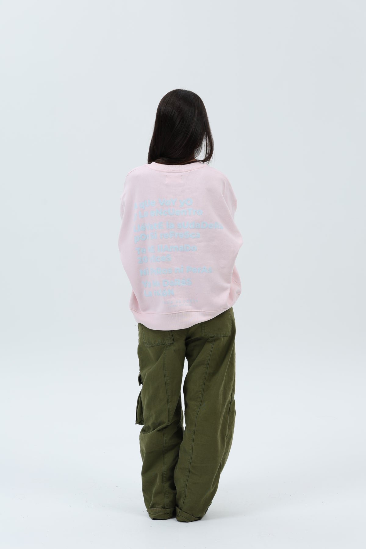 SUDADERA ROSA/CELESTE "MAMÁ" CORTA