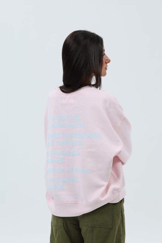 SUDADERA ROSA/CELESTE "MAMÁ" CORTA